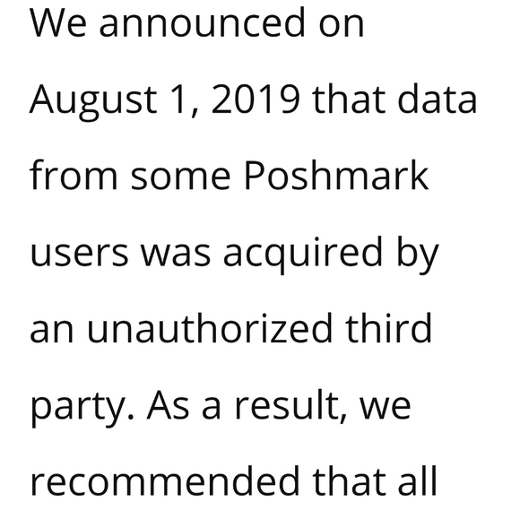 Poshmark Data Breach - Picture 2 of 3